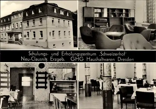 Ak Neu Clausnitz Rechenberg Bienenmühle im Erzgebirge, Schulungs und Erholungszentrum Schweizerhof