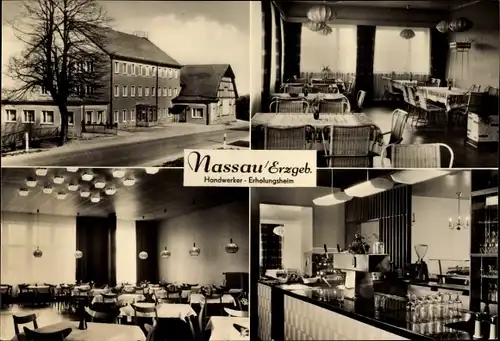 Ak Nassau Frauenstein im Erzgebirge, Handwerker-Erholungsheim