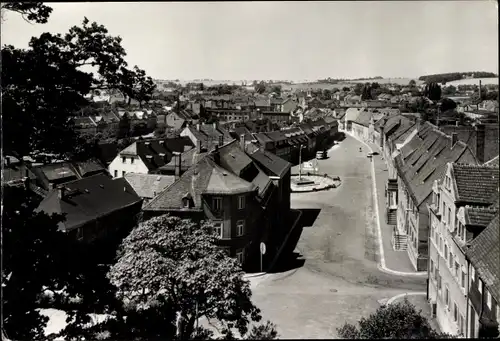 Ak Hartha Mittelsachsen, Blick zum Markt