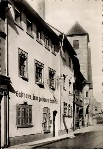 Ak Erfurt in Thüringen, Gasthof Zum goldenen Schwan in der Michaelisstraße