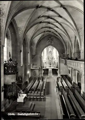 Ak Görlitz in der Lausitz, Dreifaltigkeitskirche, Innenansicht