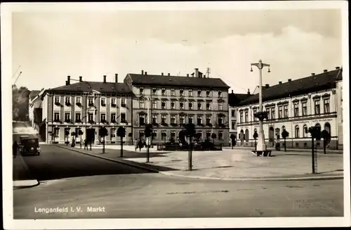 Ak Lengenfeld Vogtland Sachsen, Markt