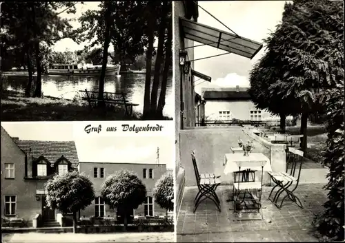 Ak Dolgenbrodt in der Mark, Teilansicht, Terrasse