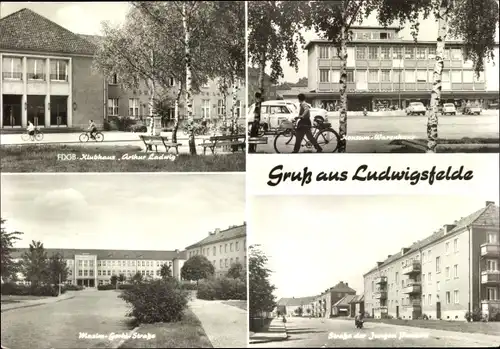 Ak Ludwigsfelde in Brandenburg, FDGB Klubhaus Arthur Ludwig, Straße der Jugend, Warenhaus