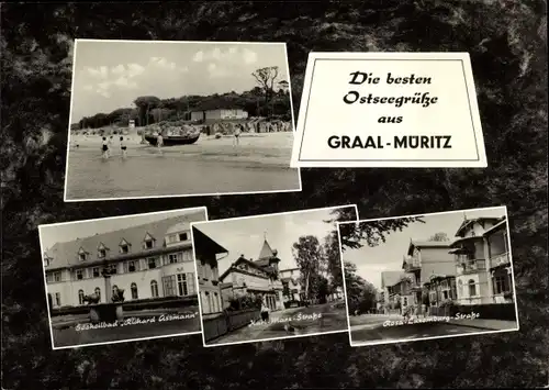 Ak Ostseebad Graal Müritz, Rosa Luxemburg Straße, Karl Marx Straße