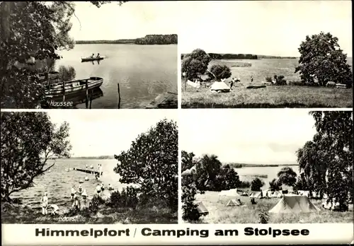 Ak Himmelpfort Fürstenberg an der Havel, Camping am Stolpsee