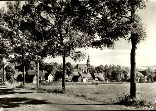 Ak Zwönitz im Erzgebirge Sachsen, Ortsansicht