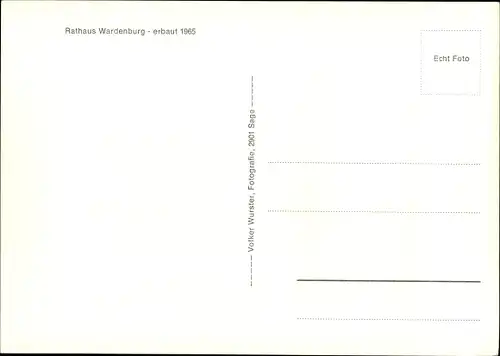 Ak Wardenburg in Oldenburg, Rathaus