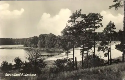 Ak Woltersdorf bei Berlin, Strandbad Flakensee