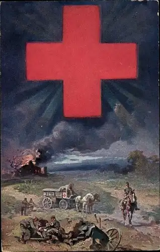 Ak Deutsches Rotes Kreuz, Bayer. Landeskomitee f. freiwillige Krankenpflege im Kriege, Sanitäter