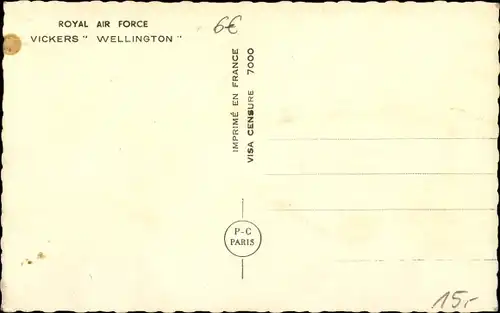 Ak Royal Air Force, Vickers Wellington