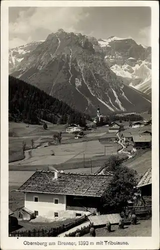 Ak Obernberg am Brenner in Tirol, Teilansicht mit Tribulaune