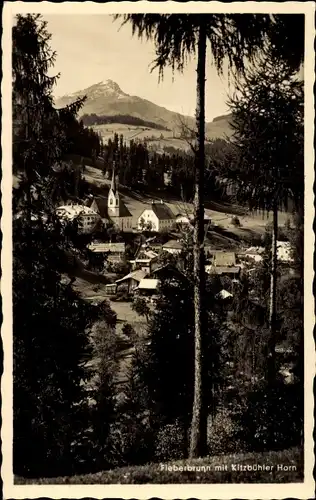 Ak Fieberbrunn in Tirol, Teilansicht mit Kitzbüheler Horn
