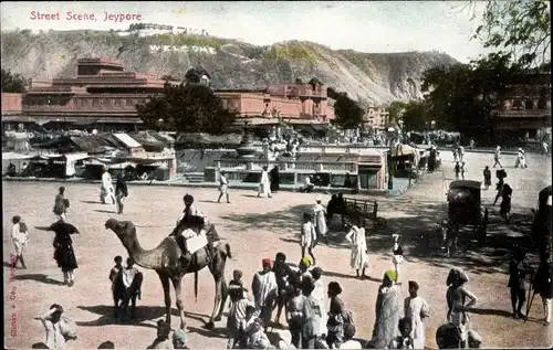 Ak Jeypore Jaipur Indien, Street Scene