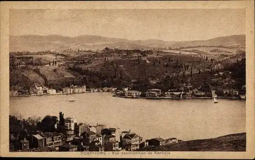 Ak Konstantinopel Istanbul Türkei, Bosporus, Vue panoramique de Kanlidja