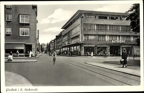 Ak Gladbeck im Ruhrgebiet, Hochstraße, Althoff