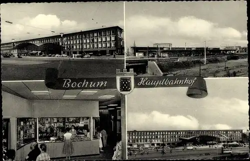 Ak Bochum im Ruhrgebiet, Hauptbahnhof