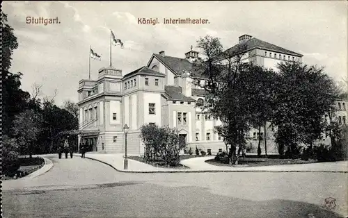 Ak Stuttgart in Baden Württemberg, Das Interimtheater