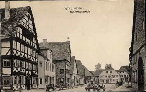 Ak Holzminden an der Weser, Halbemondstraße