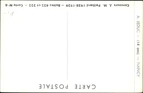 Künstler Ak Leduc, A., Nancy, Concours J. M. Paillard 1938-1939, Zirkus, Löwen
