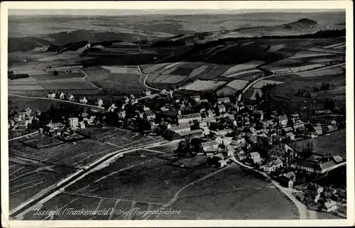 Ak Issigau in Oberfranken, Luftaufnahme