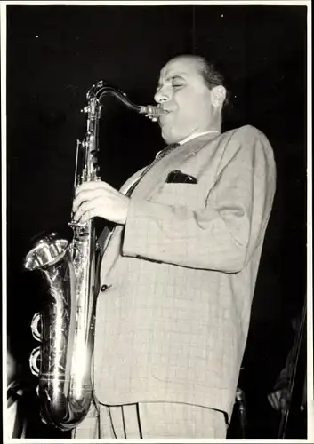 Foto Jazz Club Berlin 50er Jahre, Joseph Edward Flip Philips, Saxophonist