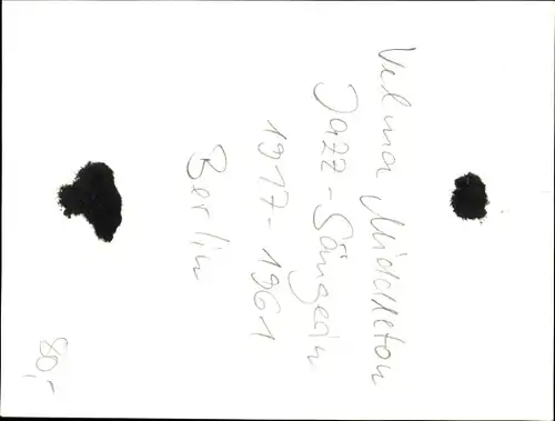 Foto Jazz Club Berlin 50er Jahre, Sängerin Velma Middleton