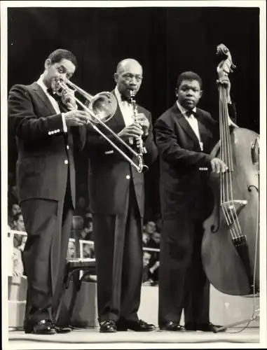 Foto Jazz Club Berlin 50er Jahre, James Osborne Young, Edmond Hall, Arvell Shaw