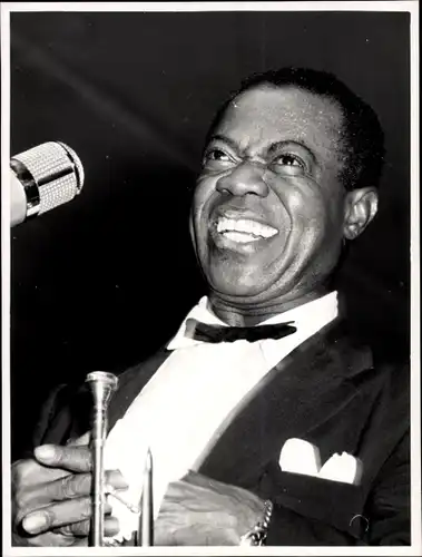 Foto Jazz Club Berlin 50er Jahre, Louis Daniel Armstrong, Satchmo, Trompeter