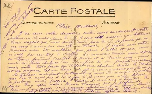 Ak Meknès Marokko, Un coin de Jardin