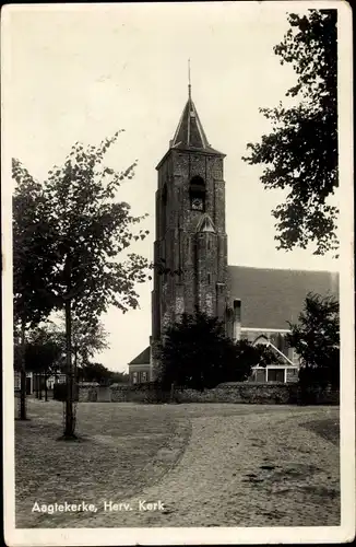 Ak Aagtekerke Zeeland Niederlande, Herv. Kerk