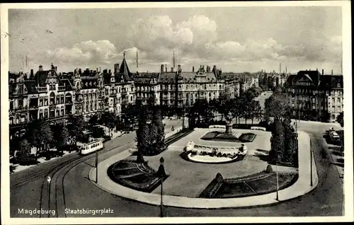 Ak Magdeburg an der Elbe, Staatsbürgerplatz