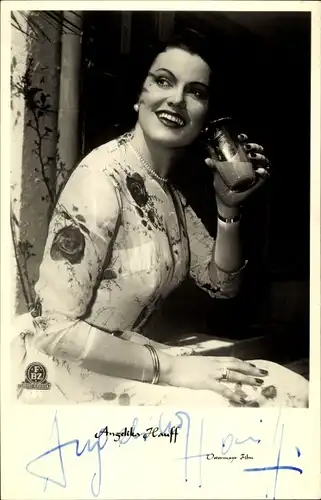 Ak Schauspielerin Angelika Hauff, Portrait, Autogramm, FBZ Verlag