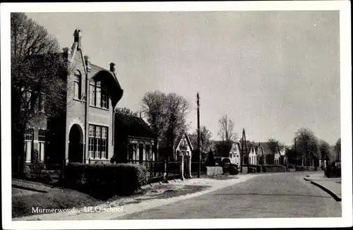 Ak Murmerwoude Friesland Niederlande, ULO-school