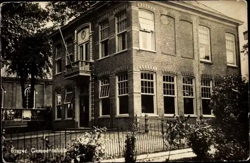 Ak Borger Drenthe Niederlande, Gemeentehuis
