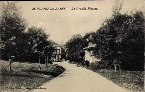 Ak Mondorf les Bains Bad Mondorf Luxemburg, La Grande Piscine