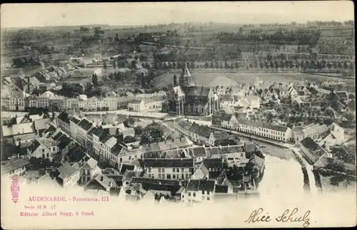 Ak Oudenaarde Audenarde Ostflandern, Panorama