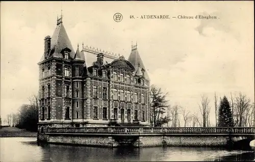Ak Oudenaarde Audenarde Ostflandern, Chateau d´Elseghem