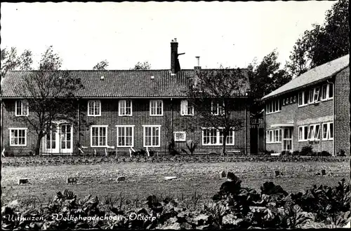 Ak Uithuizen Groningen Niederlande, Volkshogeschool Oldorp