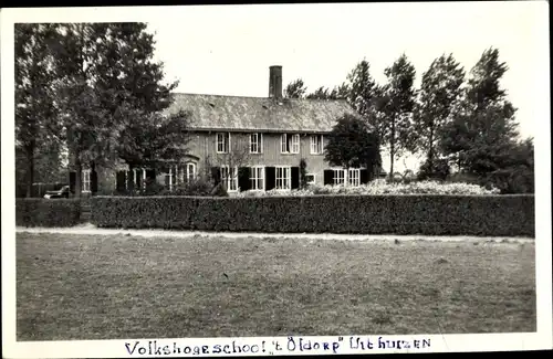 Ak Uithuizen Groningen Niederlande, Volkshogeschool Oldörp