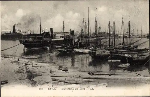 Ak Sfax Tunesien, Panorama du Port