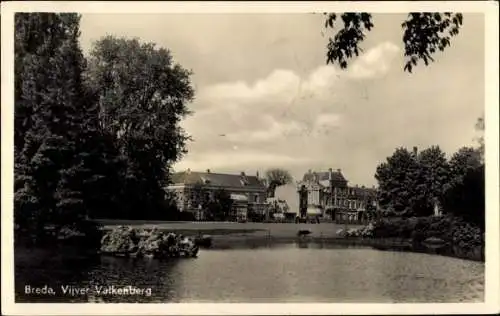 Ak Breda Nordbrabant Niederlande, Vijver Valkenberg