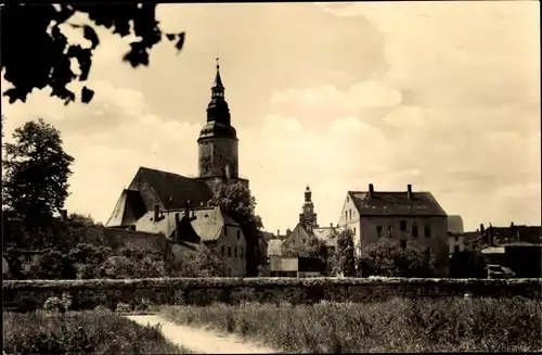 Ak Döbeln in Sachsen, Kirche und Rathaus