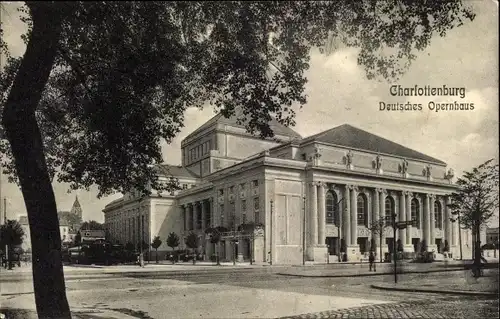 Ak Berlin Charlottenburg, Deutsches Opernhaus