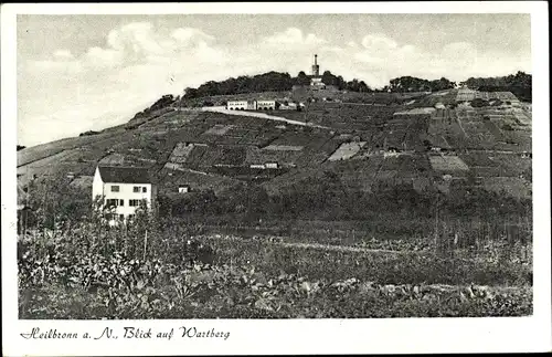 Ak Heilbronn am Neckar, Blick auf den Wartberg