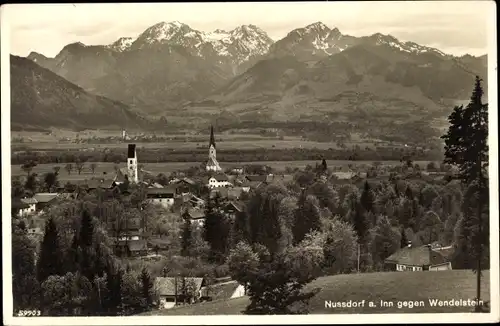 Ak Nußdorf am Inn Oberbayern, gegen Wendelstein