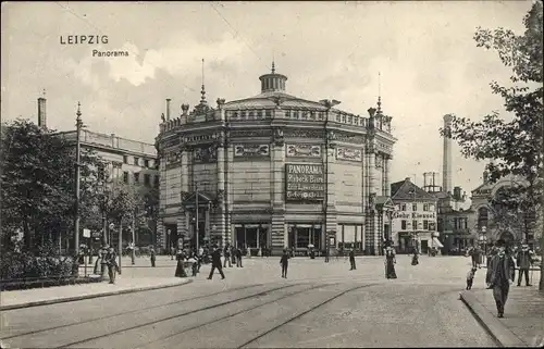 Ak Leipzig in Sachsen, Panorama, Außenansicht