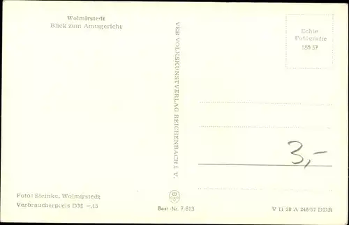 Ak Wolmirstedt in Sachsen Anhalt, Blick auf Ortschaft und Amtsgericht