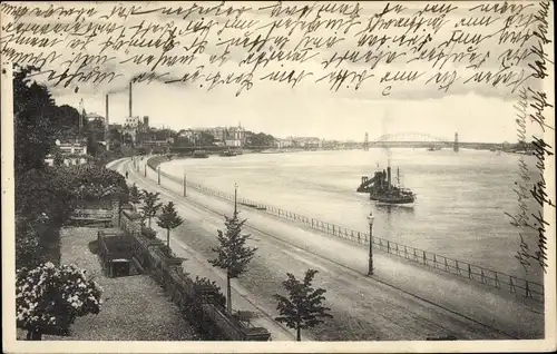 Ak Bonn am Rhein, Rheinanlagen, Schiff