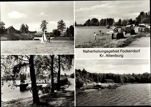 Ak Fockendorf Altenburger Land, Naherholungsgebiet, Strand, Segelboot